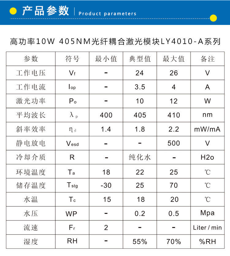 光纤耦合激光器模块